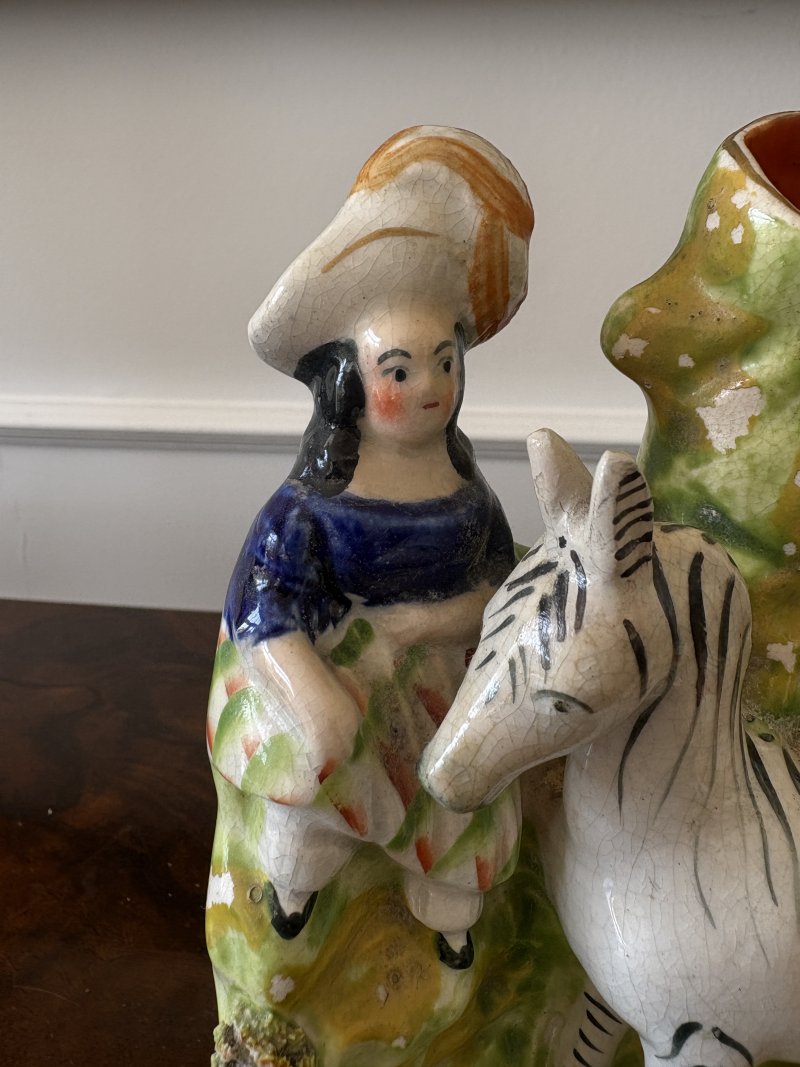 Antique Victorian Staffordshire Flatback Figure - Image 2